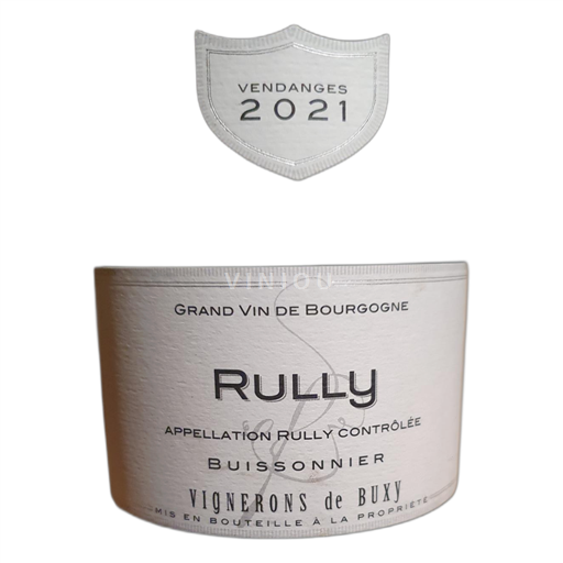 Vin Blanc sec Buissonnier Vignerons de Buxy 2021 France Bourgogne Rully AOC