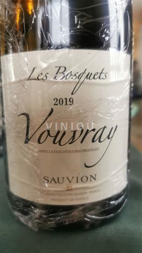 Loire Valley Vouvray Sauvion Les Bosquets 2019