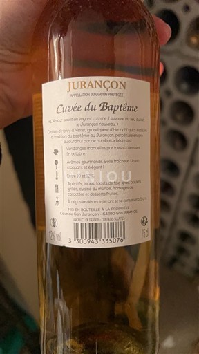 Sud-Ouest Jurançon Cuvée du Baptême Non Millésimé