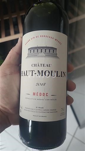 Bordeaux Médoc Château Haut-Moulin 2018