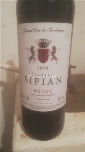 Bordeaux Médoc Cru Bourgeois Château Sipian 2008
