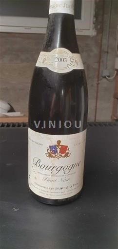 Bourgogne Domaine Jean Pascal & Fils 2003