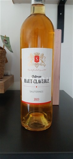Bordeaux Sauternes Château Haut-Claverie 2019