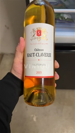 Bordéus Sauternes Château Haut-Claverie 2019