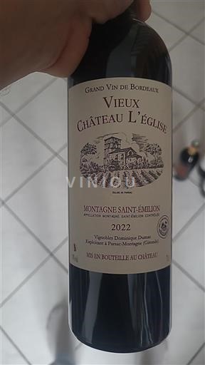 Bordeaux Montagne-saint-émilion Château Vieux Château L'Église 2022