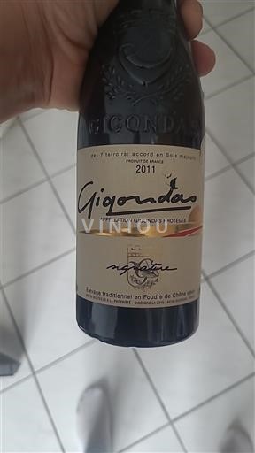 Rhônen laakso Gigondas Cave de Gigondas 2011