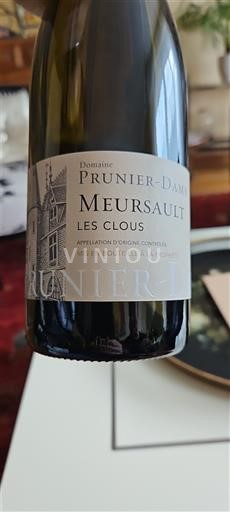 Burgundsko Meursault Domaine Prunier-Damy Les Clous 2023