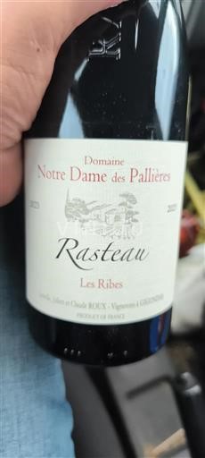 Údolí Rhôny Rasteau Domaine Notre Dame des Pallières Les Ribes 2023