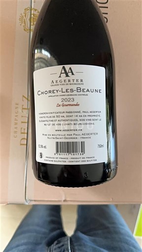 Bourgogne Chorey-lès-beaune Aegerter Les Gourmandes 2023