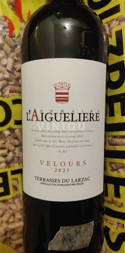 Languedoc Terrasses-du-larzac Domaine L'Aiguelière Velours 2021