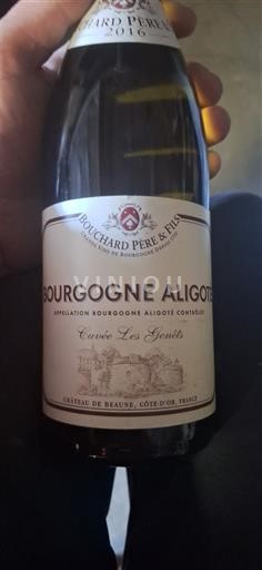 Burgundy Bourgogne Aligoté Bouchard Père & Fils Les Genêts 2016