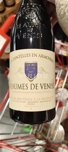 Rhône Valley Beaumes de Venise Les Dentelles en Armoiries 2023