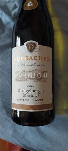 Baden Durbacher Klingelberger (Riesling) Spätlese Trocken 2022