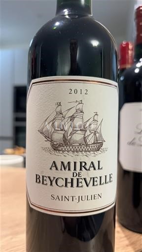 Bordeaux Saint-Julien Château Beychevelle Amiral de Beychevelle 2012