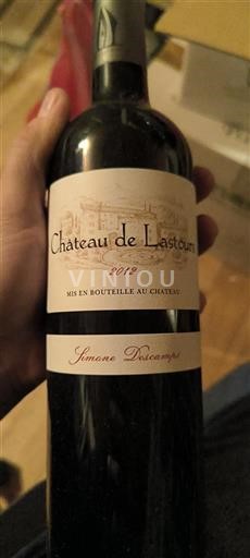 Bordeaux Bordeaux Supérieur Château Lastours Simone Descamps 2012