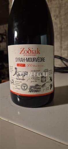 Languedoc a Roussillon Pays d'Oc Zodiak Syrah-Mourvèdre 2017