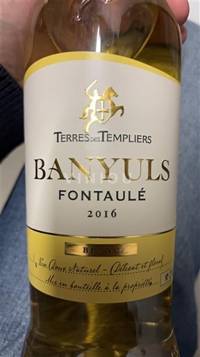 Roussillon Banyuls Terres des Templiers Fontaulé 2016