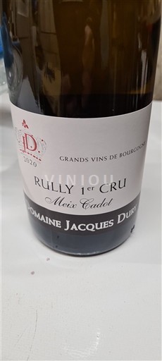 Bourgogne Ikke specificeret Premier Cru Domaine Jacques Dury Meix Cadot 2020