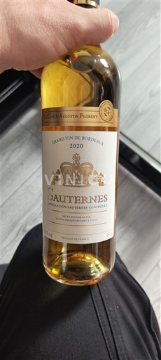 Bordeaux Sauternes La Cave d'Augustin Florent 2020