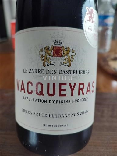 Rhône-dalen Vacqueyras Le Carré des Castelières 2023