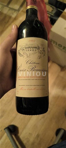 Bordeaux Montagne-Saint-Émilion Château Croix Beauséjour 1992