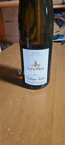 Alsacia Vendanges Tardives Louis Weiss Vendanges Tardives Gewurztraminer 2017