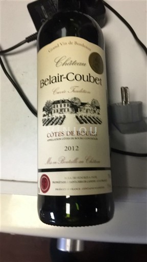 Bordeaux Côtes de Bourg Château Belair-Coubet Tradition 2012