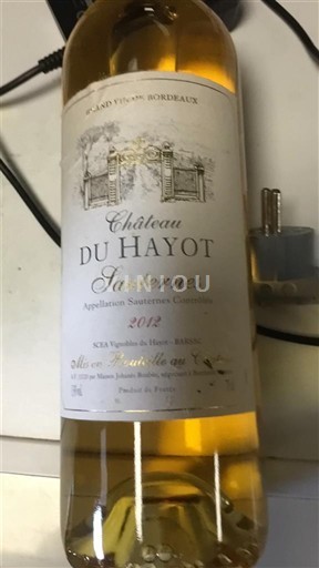 Bordeaux Sauternes Château Hayot 2014