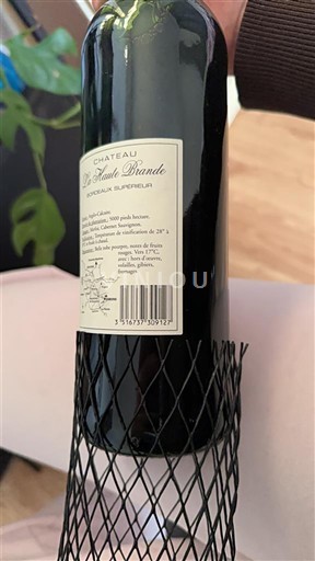 Burdeos Bordeaux superior Château Haute Brande Sin añada