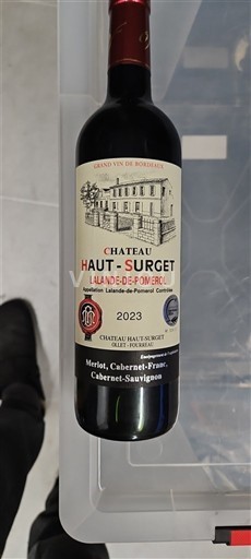 Burdeos Lalande-de-Pomerol Château Haut-Surget 2023