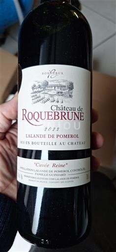 Bordeaux Lalande-de-Pomerol Château Roquebrune Reine 2022