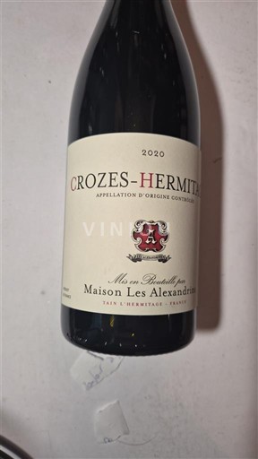 Thung lũng Rhône Crozes-hermitage Maison Les Alexandrins 2020