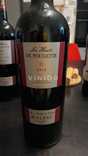 Sud-Ouest Cahors Benac pierre Les Hauts de Pougette 2018