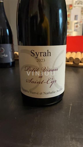 Wijnen Rouge sec Petit Viran à Saint-Cyr Domaine Hervé et Nathalie Avallet 2023 Frankrijk Alpen en Rhônevallei Rhodanische Heuvels IGP