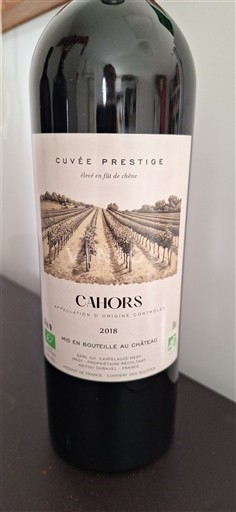 Sudoeste Cahors Château Cantelaube Prestige 2018