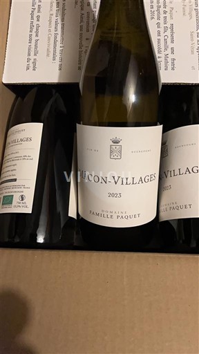 Burgundi Mâcon ja Mâcon-kylät Domaine Famille Paquet 2023