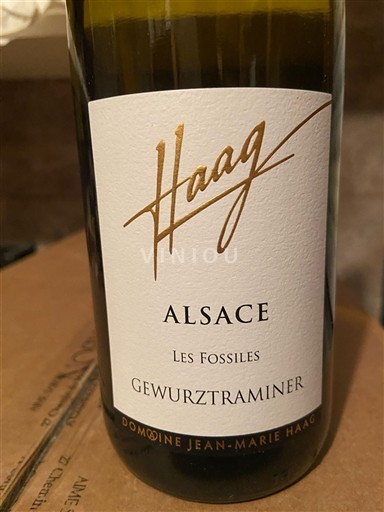Alsasko Gewürztraminer Domaine Jean-Marie Haag Les Fossiles 2023