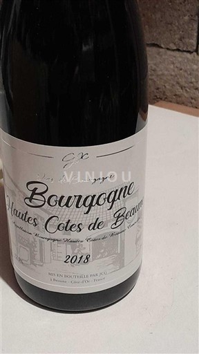 Bourgogne Hautes Côtes de beaune JCG beaune 2018