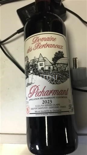 Sud-Ouest Pécharmant Domaine S Bertrannoux 2023