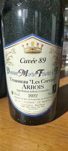 Jura Arbois Domaine Martin Faudot Les Corvées 89 2022