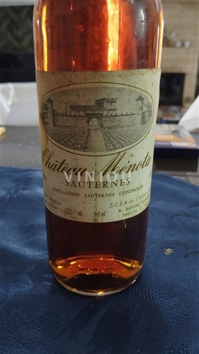 Bordeaux Sauternes Château Méniota 1989