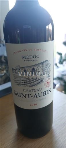 Burdeos Médoc Cru Bourgeois Château Saint-Aubin 2020