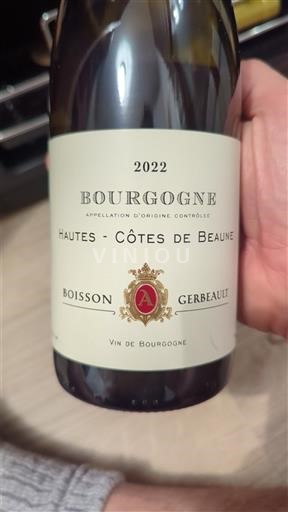 Borgonha Hautes-Côtes de Beaune Boisson Gerbeault 2022
