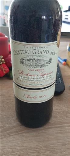 Bordeaux Bordeaux Supérieur Château Grand-Jean Elégance 2019