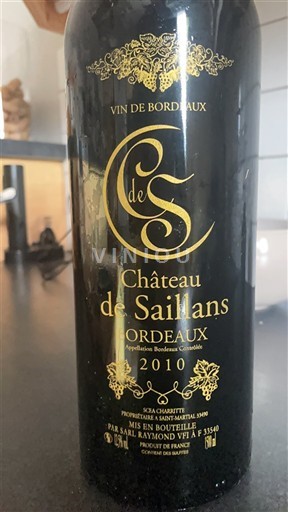 Bordeaux Château Saillans 2010