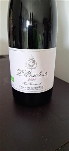 Roussillon Côtes-du-Roussillon Mas Bauxcaurel L'Insolente 2020