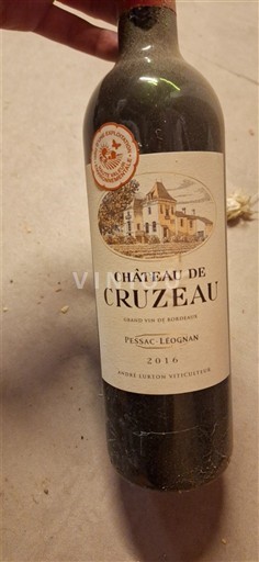Bordeaux Pessac-Léognan Château Cruzeau 2016