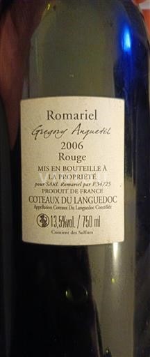 Languedoc Languedoc Hills Grégory Anquetil Romariel 2006