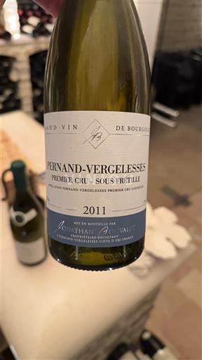 Burgundi Pernand-vergelesses Premier Cru Jonathan Bonvalot Sous Frétille 2011