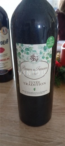 Languedoc a Roussillon Pays d'Oc Réserve du Président Tradition 2018